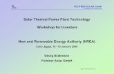 Solar Thermal Power Plant Technology Workshop for ... FICHTNER SOLAR GmbH a company of the Fichtner group Egypt workshop 00113.ppt Nr. 1 Solar Thermal Power Plant Technology Workshop