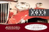 ANNUAL 2013 - California Automobile .Greg Scharon & Irene Maroney Ray & Shirley Barks Rick Brown