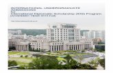 INTERNATIONAL UNDERGRADUATE …sydkorea.um.dk/ko/~/media/Sydkorea/Documents/2015 Fall...INTERNATIONAL UNDERGRADUATE ADMISSIONS for International Diplomatic Scholarship (IDS) Program