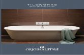 TILEWORKS - Original Style · some amazing products, and now you too can use our Tileworks ... Wall and Floor: Illusion White CS521-6060, CS521-6030 and Fantasy Black CS522-6030.