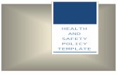 Health and safety policy template - The London … · Web viewHealth and Safety Policy Policy agreed on .. Please note that this is a comprehensive policy. Some areas of the policy