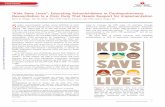 “Kids Save Lives”: Educating Schoolchildren in ... SAVE LIVES... · udden out-of-hospital cardiac arrest ... a report from the American Heart Association. ... IOM and more. Eur