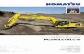 Hydraulic Excavator PC290LC/NLC-8 - Munkagép · The PC290-8 features 5 selecta- ... machine always contributes strong-ly to your business. 5. 6 ... The extensive Komatsu distribution