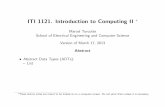ITI 1121. Introduction to Computing IIturcotte/teaching/iti-1121/lectures/17/index.pdf · ITI 1121. Introduction to Computing II ... an element can be added at any position of a list;