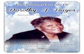 Celebrating The Life Of - Honor You Memorial Products · Celebrating The Life Of Mass: 9:30 a.m. Tuesday, ... Due to her motherly personality, ... A many splendored miracle man cannot