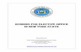 RUNNING FOR ELECTIVE OFFICE IN NEW YORK STATE · RUNNING FOR ELECTIVE OFFICE IN NEW YORK STATE ... Petition Cover Sheets ... To run for office on a line other than an official party