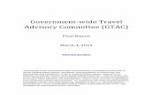 Government-wide Travel Advisory Committee (GTAC) · Government-wide Travel Advisory Committee (GTAC) 3 I. EXECUTIVE SUMMARY (OVERVIEW) In response to President Obama’s Executive