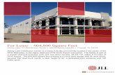 For Lease – 604,800 Square Feet - JLL · Although information has been obtained from sources deemed reliable, Owner, Jones Lang LaSalle, and/or their representatives, brokers or