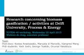 Research concerning biomass gasification / activities at ...briskeu.com/resources/TOTeM Presentations/02_Research concerning... · Research concerning biomass gasification / activities