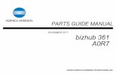 bizhub 361 A0R7 - Imcopex America - Wholesale INFORMATION FOR PARTS GUIDE MANUAL To find correct Parts