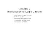 Chapter 2 Introduction to Logic Circuitsgtewolde/ce310/Lectures/chapter2.pdf · Chapter 2 Introduction to Logic Circuits •Logic functions and circuits •Boolean algebra •Synthesis