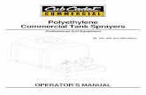 Polyethylene Commercial Tank Sprayers - Cub Cadet · Polyethylene Commercial Tank Sprayers ... Installation in a Van or Pickup Truck ... Protective equipment is usually required by