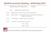 NIESR Economists’ Briefing NIESR May 2017 Economists’ Briefing – NIESR May 2017 ... GDP Inflation Current account ... – a target for public sector net debt as a percentage