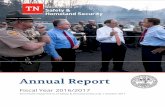 Annual Report - Tennessee · Our Fiscal 2016-2017 Annual Report reflects significant progress made in ... moment’s notice. Our staff ... Community Service Award for our department’s