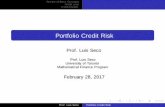 Portfolio Credit Risk - RiskLab Credit Risk.pdf · Review of Basic Concepts Credit Loss Credit Models