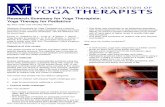 Research Summary for Yoga Therapists: Yoga Therapy … and is associated with infertility and weight gain. ... •Outcomes were based on the State-Trait Anxiety Inventory (STAI) and