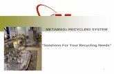 METAMAG RECYCLING SYSTEM “Solutions For Your …€¦ · DEMAND FOR HIGH PURITY ALLOYS 4 Magnesium is a highly recyclable material, consuming only 5% of the energy required to manufacture