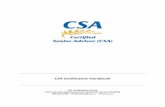 CSA Certification Handbook - c.ymcdn.com · CSA Certification Handbook . CSA Certification Council . 720 S Colorado Boulevard, Suite 750 North, Denver CO 80246 . 800.653.1785 certification@csa.us