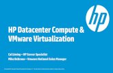 HP Datacenter Compute & VMware Virtualization€¢Built-in best practices reduce human error •Role-based security preserves domain boundaries •Consume templates through vCenter/System