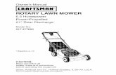 Owner's Manual IC..FTSMnWl - Appliance Parts | … · 917.377660 • EspaSol, p. 19 CAUTION: Read and follow all ... If this Craftsman Lawn Mower is used for commercial or rental
