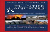 NOTES - Frontier Adjusters NWfrontieradjustersnw.com/wp-content/uploads/2015/03/FA-Directory... · Frontier Adjusters is built on a concept that each claim assignment is an ... MONTROSE