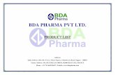BDA PHARMA PVT LTD. Name Generic Name Label Claim Pharmaceutical Form ... Domperidone Maleate BP ... Rabeprazole Tablets 10