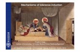 Mechanisms of tolerance induction - BNITM · . central and peripheral mechanisms of tolerance induction ... into nude mouse