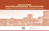SOLVING HOMELESSNESS TOGETHER - london.ca · SOLVING HOMELESSNESS TOGETHER. 2 ... SECTION 6.0 CONCLUSION ... each volunteer was also provided with a tally sheet