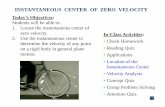 INSTANTANEOUS CENTER OF ZERO VELOCITYfacstaff.cbu.edu/~pshiue/Courses/ME202/Notes/Ch16_6.pdf · INSTANTANEOUS CENTER OF ZERO VELOCITY ... located along the extension of link AB. EXAMPLE