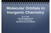 Molecular Orbitals in Inorganic Chemistry€¦ · Simple MOs forming simple MOs combine the orbitals of each fragment add once “as is”, add once with phase inverted draw a “cartoon”