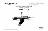 CABEZAL DE SOLDADURA TUBO - PLACA MWH-70 - …diversitool.com/wp-content/uploads/2015/03/Manual-Soldadora... · FILE: MWH70-spa.DOC Rev 0.0-2002 2- ADVERTENCIAS PRELIMINARES Introducción: