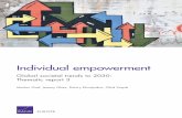 Individual empowerment: Global societal trends to 2030 ... · Facing these issues ... further the theme of societal changes by drawing from the experience of the pilot project, by