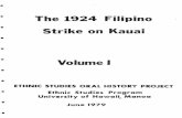 The 1924 Filipino Strike on Kauai - University of Hawaii ...· The 1924 Filipino Strike on Kauai Volume