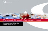 Patient Blood Management · Patient Blood Management improves patient outcomes by improving the patient’s ... obstetrics and Maternity ... single unit transfusion guide summary
