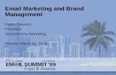 Email Marketing and Brand Management .Email Marketing and Brand ... Providing inspired email marketing