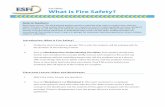 Fire Safety What is Fire Safety?files.esfi.org/file/What-is-Fire-Safety-An-Introductory-Guide... · What is Fire Safety? ... checklist, safety slogan, Private I. Plug, ... If you