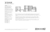 BUYING GUIDE IVAR - ikea.com .IVAR side unit, 30—179 cm, pine 837.566.09 3 pcs OBSERVAT–R cross-brace,