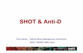 Tony Davies Patient Blood Management Practitioner SHOT ... · Tony Davies Patient Blood Management Practitioner SHOT / NHSBT PBM Team. ... Early miscarriage & Ectopic pregnancy ...