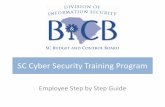 SC Cyber Security Training Program - South Carolina Web Page/Announcements/Cyber... · 2014-05-02 · SC Cyber Security Training Program Employee Step by Step Guide . Welcome to the