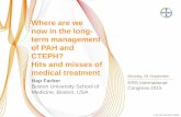 Where are we now in the long- term management of PAH and ...€¦term management of PAH and CTEPH? ... pulmonary hypertension Other pulmonary ... ESC/ERS 2015 diagnostic guidelines