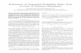 Robustness of Sequential Probability Ratio Tests in Case ...€¦ · Robustness of Sequential Probability Ratio Tests ... dimensional hypotheses, e.g. for the parameter 1, H ... description