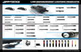 LAW ENFORCEMENT LIGHTING PRODUCTS ENFORCEMENT LIGHTING PRODUCTS INDEPENDENT DUAL SWITCH DESIGN FITS EXISTING HOLSTERS PICATINNY RAIL MOUNT MULTI-FUNCTIONAL LI-ION RECHARGEABLE 35L
