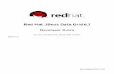 Red Hat JBoss Data Grid 6 Hat JBoss Data Grid 6.1 Developer Guide For use with Red Hat JBoss Data Grid 6.1 Edition 2 Misha Husnain Ali Red Hat Engineering Content Services mhusnain@redhat.com