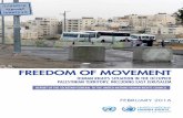 Freedom oF movement - OHCHR · Freedom oF movement Human rigHts situation in tHe occupied palestinian territory, including east Jerusalem February 2016 United Nations A / General