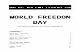 Holiday Lessons - World Freedom Dayeslholidaylessons.com/11/world_freedom_day.doc · Web viewTitle Holiday Lessons - World Freedom Day Author Sean Banville Keywords World Freedom