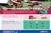 Footy Magic Tricks - play.afl F USIC CUICUUM CTIITY SHEET Footy agic Tricks isit play.aflauskick How to Play STEP 1 The coach calls out different “magic tricks” for the Auskickers