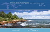 Canada-Ontario Agreement on Great Lakes Water Quality … · 1 Canada-Ontario Agreement on Great Lakes Water Quality and Ecosystem Health, 2014 THIS AGREEMENT IS EFFECTIVE THE 18TH
