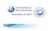 Discuss and explore the meaning of international ... · Discuss and explore the meaning of international-mindedness in the IB ... International education is: ... Presentation September