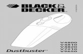 - BLACK+DECKERservice.blackanddecker.co.uk/.../EU/Docs/docpdf/v9650_uk.pdf · 2003-06-17 · Your Black & Decker Dustbuster ... This product is intended for household use only. WARNING