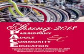 Spring 2018 - Home - Parsippany - Troy Hills Township Schoolsparsippany.ss9.sharpschool.com/UserFiles/Servers/Server... · Spring 2018 P ARSIPPANY A DULT C OMMUNITY E ... Stop Smoking